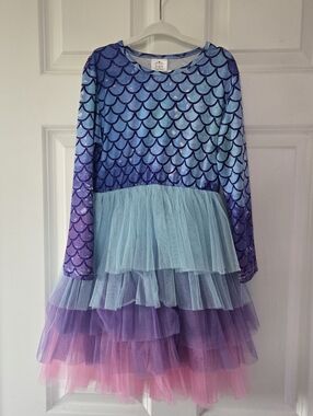 Mermaid Scales Layered Tulle Dress Size 5/6